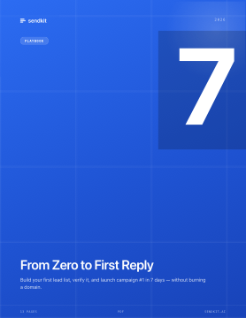 Preview of Cold email launch playbook: zero to first reply